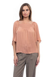 Peasant Blouse With Front Smocking Detail
