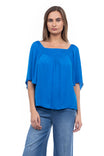 Peasant Blouse With Front Smocking Detail