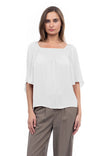 Peasant Blouse With Front Smocking Detail