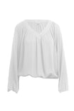 Neck Raglan Long Sleeve Blouse