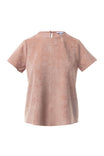 Faux Suede Tee