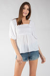 Short Sleeve Square Neck Top