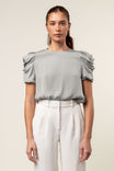 Draped Sleeve Blouse