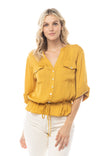 Drop Shoulder Button Down Utility Shirt