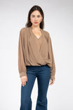 Flowy Blouse With Inside V Neck Tank