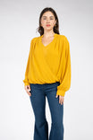 Flowy Blouse With Inside V Neck Tank