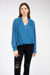 Flowy Blouse With Inside V Neck Tank