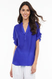 Flutter Sleeve Blouse With Back Detail