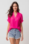 Flutter Sleeve Blouse With Back Detail