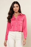 Cropped Blouse With Patch Pockets
