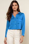 Cropped Blouse With Patch Pockets