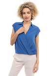 Cropped Surplice Top