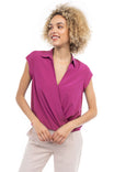 Cropped Surplice Top