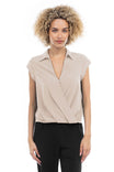 Cropped Surplice Top