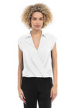 Cropped Surplice Top