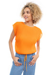 Plisse Blouse With Elasticized Waist