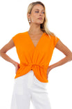 Twisted Chiffon Crop Top