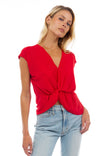 Twisted Chiffon Crop Top