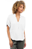 Oversized Boxy Blouse With Elastic Detail