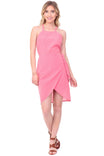Front Wrap Tie Cross Back Dress