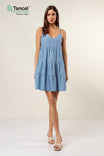 Tencel Tiered Babydoll Dress