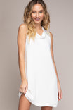 Rollover Neck Shift Dress