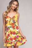 Floral Tie Front Dress