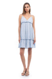 Floral Tiered Mini Dress With Adjustable Straps