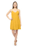 Tiered Sleeveless Flare Midi Dress