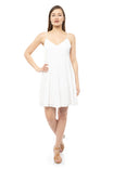 Tiered Sleeveless Flare Midi Dress