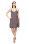 Tiered Sleeveless Flare Midi Dress
