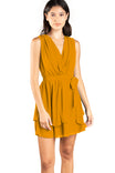 Tank Mini Flare V Neck Dress