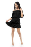 Off Shoulder Smocked Mini Dress
