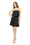 Strapless Tiered Mini Tube Dress
