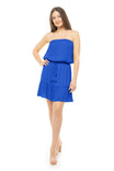 Strapless Tiered Mini Tube Dress