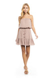 Strapless Tiered Mini Tube Dress