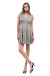 Short Sleeve Smocked Tiered Mini Dress