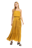 Maxi Tiered Tube Dress With Elasticized Waist - TF