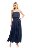 Maxi Tiered Tube Dress With Elasticized Waist - SU