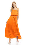 Maxi Tiered Tube Dress With Elasticized Waist - SU