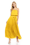 Maxi Tiered Tube Dress With Elasticized Waist - SU