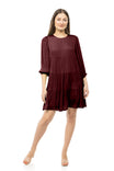 Billowy Tiered Babydoll Dress