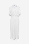 Button Up Midi Shirt Dress