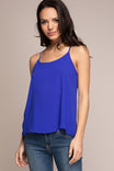 Sleeveless Woven Top With Spagetti Straps