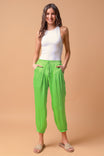 Satin Joggers with Elastic Waist