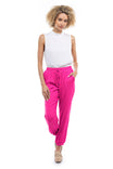 Satin Joggers with Elastic Waist