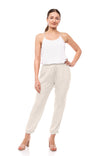 Satin Joggers with Elastic Waist