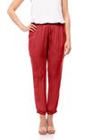 Satin Joggers with Elastic Waist