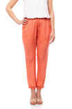 Satin Joggers with Elastic Waist