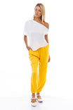 Satin Joggers with Elastic Waist